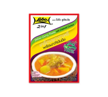 Pâte de Curry Jaune à la Crème de Noix 2en1 Lobo 100g